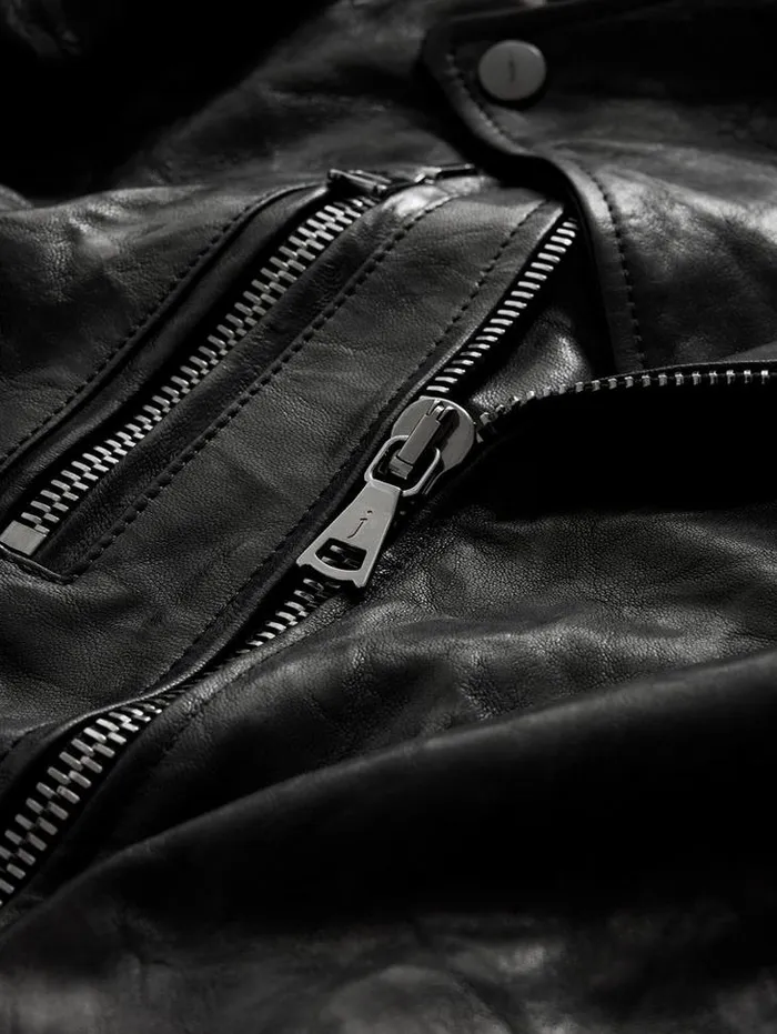 CHELSEA BIKER JACKET Black Men John Varvatos Coats And Jackets