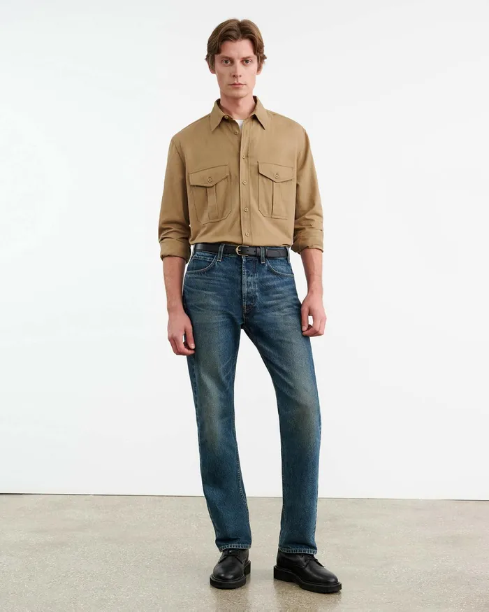 CHRISTOPHE SHIRT Desert Khaki Men Nili Lotan Shirts