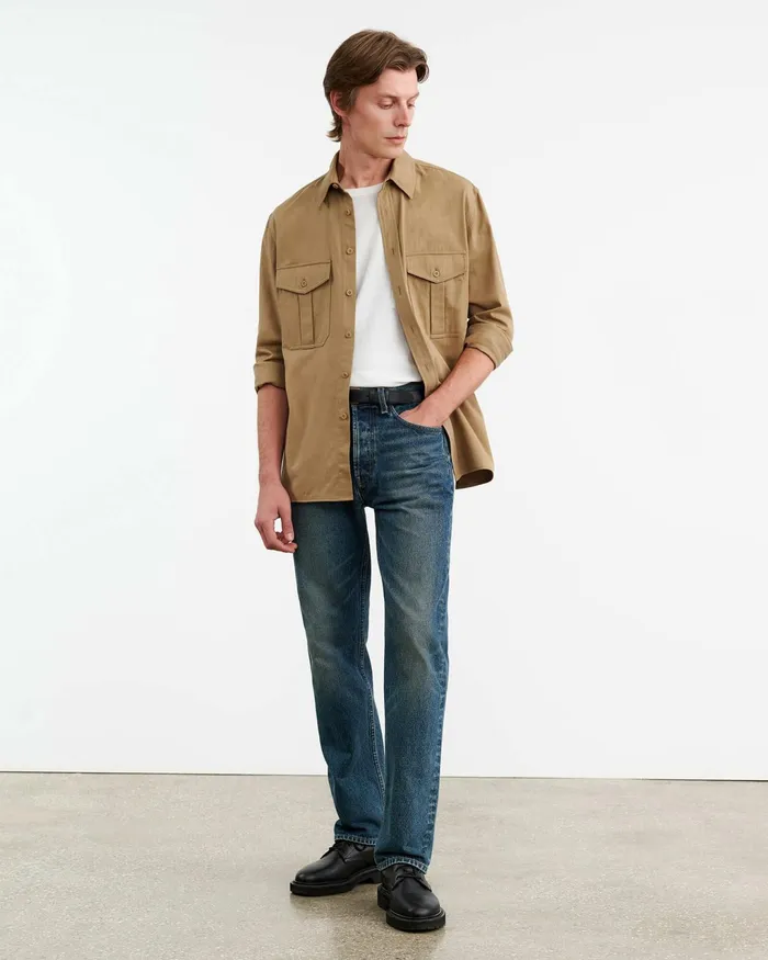 CHRISTOPHE SHIRT Desert Khaki Men Nili Lotan Shirts