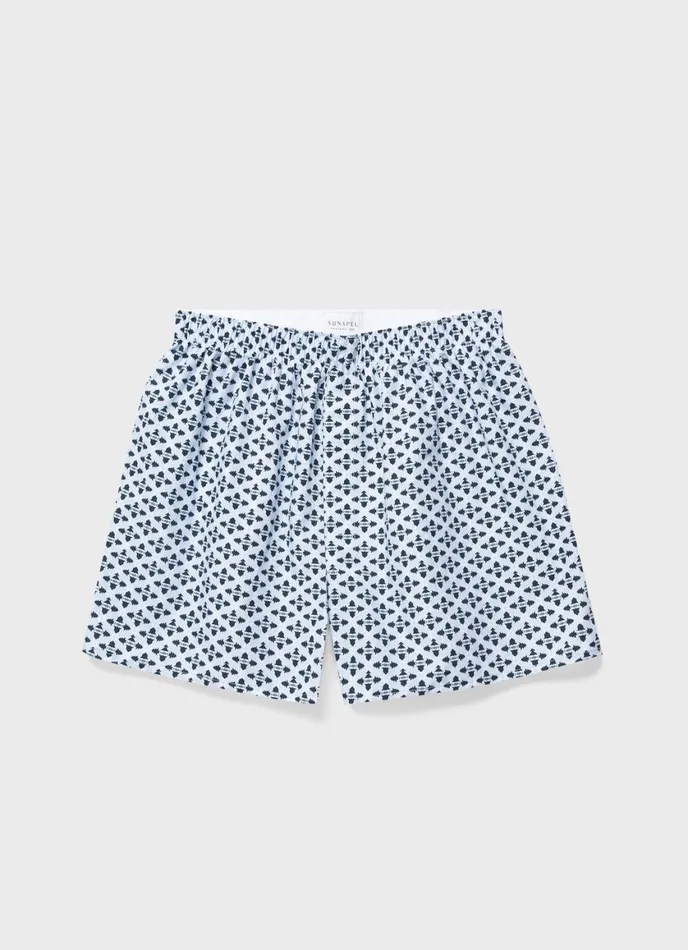 Classic Boxer Shorts Christmas Geometric Print Men SUNSPEL Boxer Shorts