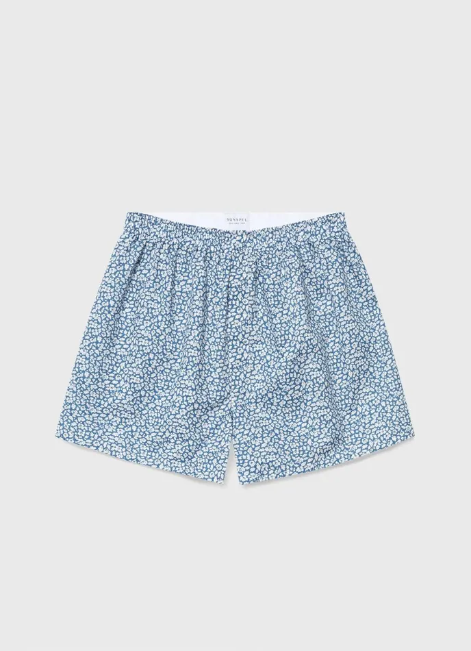 Classic Boxer Shorts In Liberty Fabric Feather Meadow Men SUNSPEL Boxer Shorts