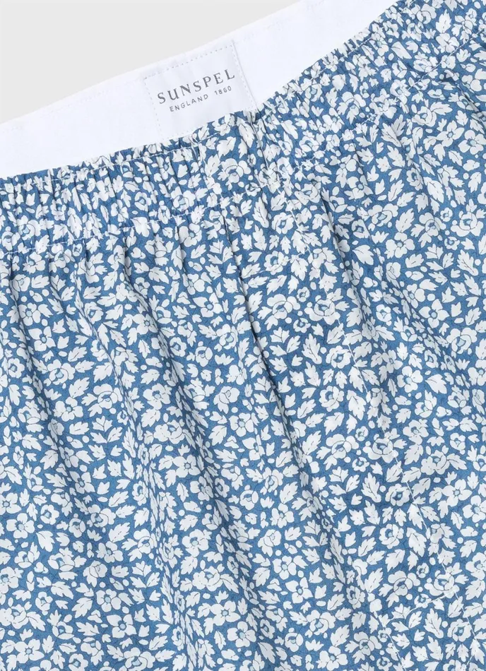 Classic Boxer Shorts In Liberty Fabric Feather Meadow Men SUNSPEL Boxer Shorts
