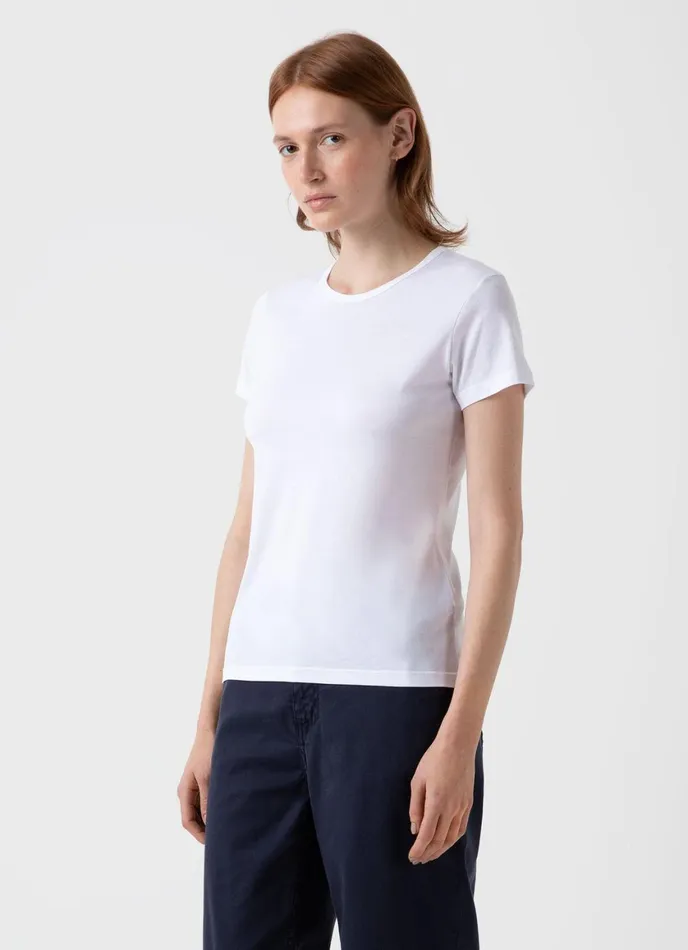 Classic Tshirt White Women SUNSPEL Tshirts and Tops