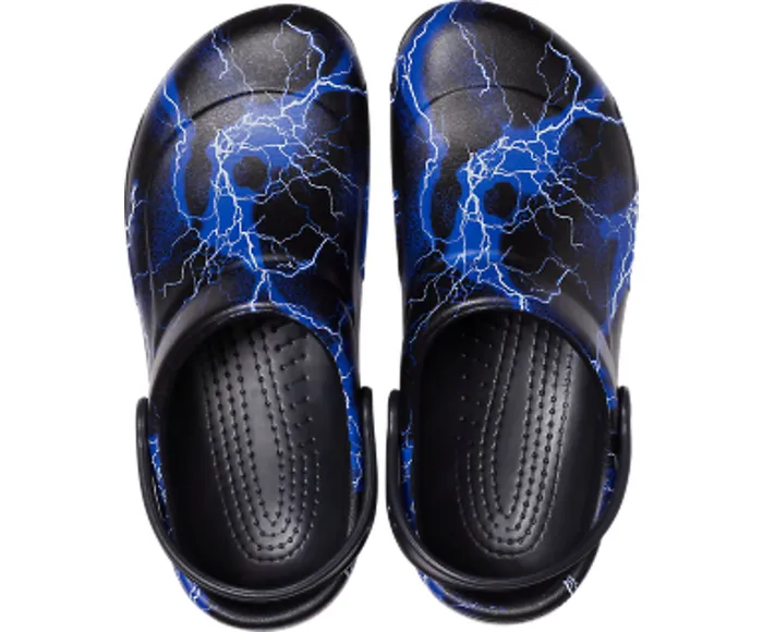 Clogs WomenMen Crocs Bistro Graphic Clog Black Lightning Bolts
