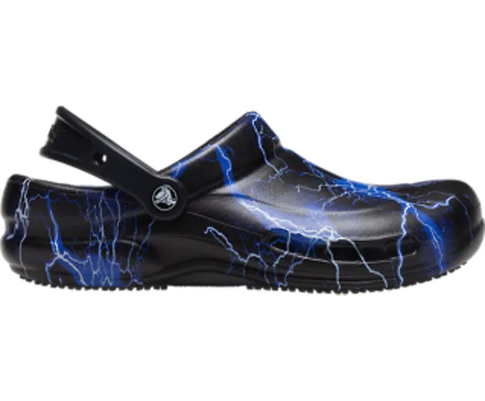 Clogs WomenMen Crocs Bistro Graphic Clog Black Lightning Bolts