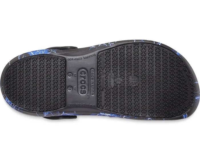 Clogs WomenMen Crocs Bistro Graphic Clog Black Lightning Bolts