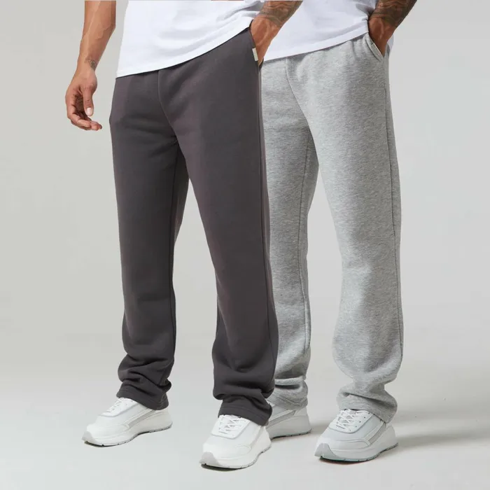 Closure London 2Pack Relaxed Fit Open Hem Joggers Dark Grey Grey Marl Men Pants Closure London 2Pack Relaxed Fit Open Hem Joggers Dark Grey Grey Marl Men Pants