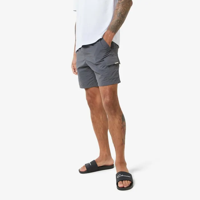 Closure London Cargo Pocket Swimshort Grey Men Shorts