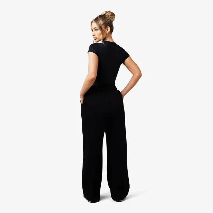 Closure London Core Open Hem Jogger Black Women Joggers