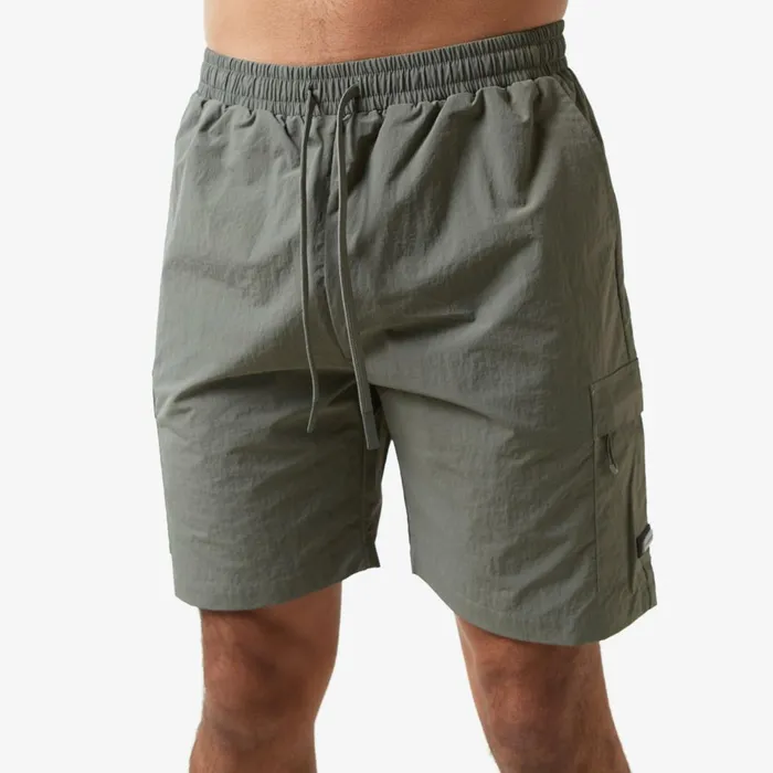 Closure London Crinkle Nylon Short Olive Men Shorts