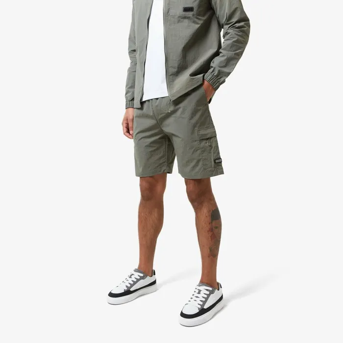 Closure London Crinkle Nylon Short Olive Men Shorts