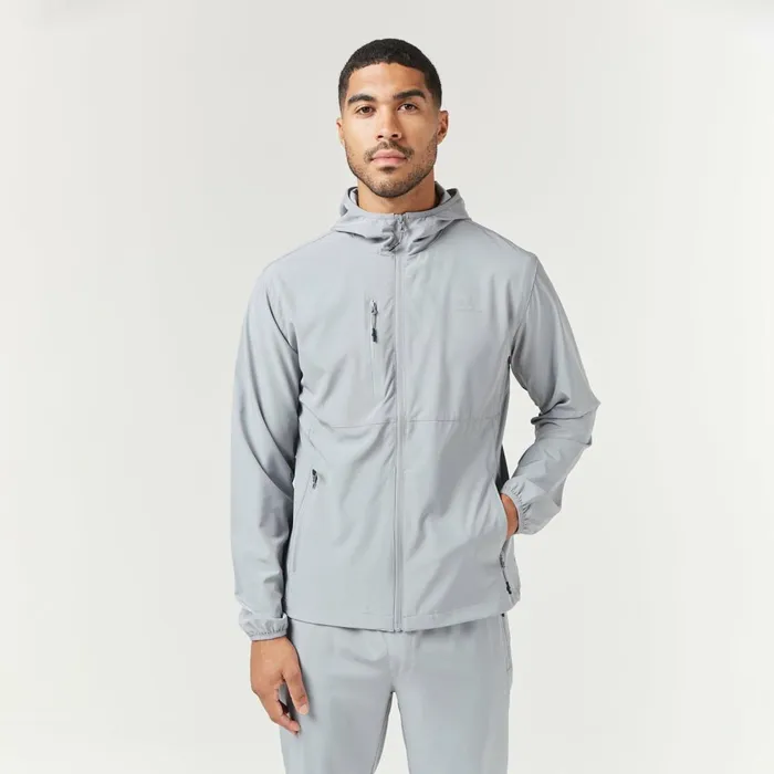 Closure London Cut and Sew Training Jacket Mid Grey Men Coats and Jackets