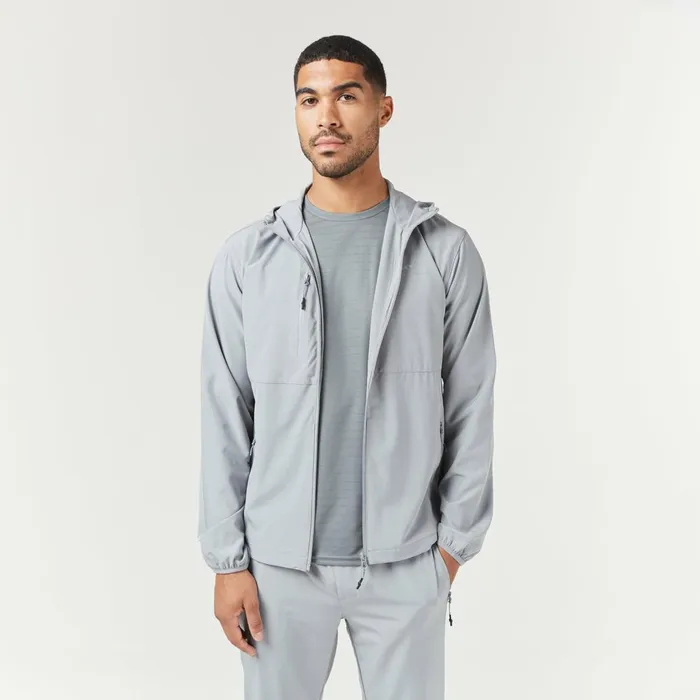 Closure London Cut and Sew Training Jacket Mid Grey Men Coats and Jackets