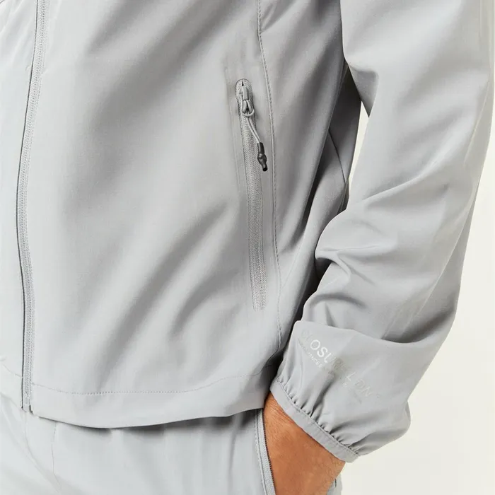 Closure London Cut and Sew Training Jacket Mid Grey Men Coats and Jackets