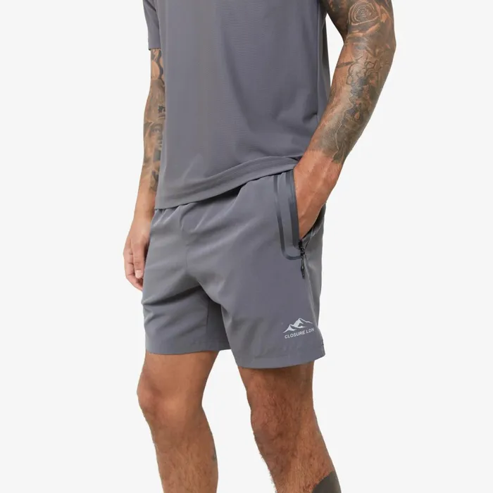 Closure London Heat Seal Pocket Short Grey Men Shorts