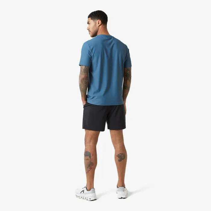 Closure London Heat Seal Zip Block Pocket TShirt Blue Men TShirts