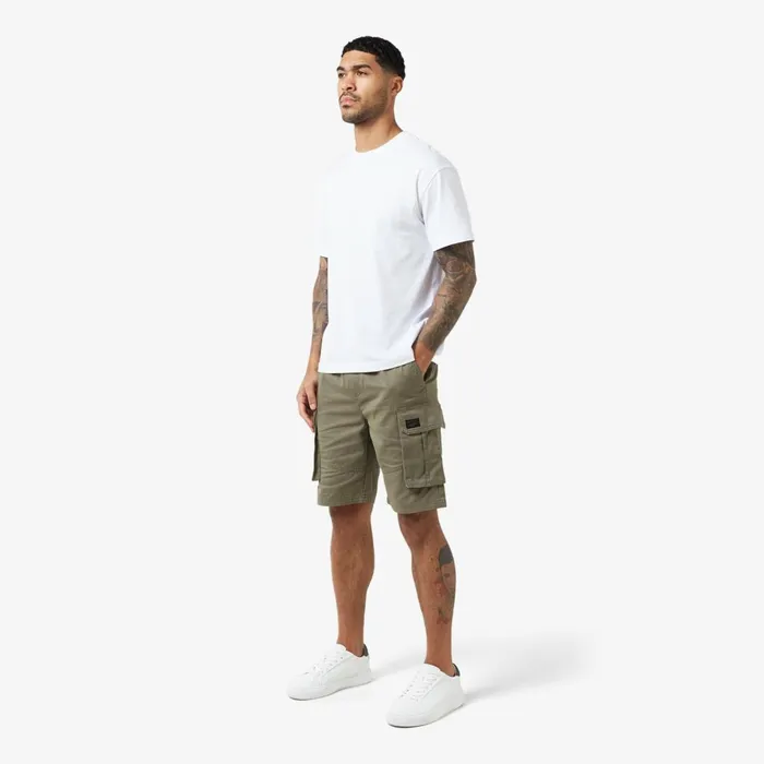 Closure London Long Fit Utlity Cargo Short Light Khaki Men Shorts