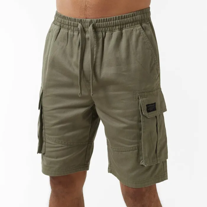 Closure London Long Fit Utlity Cargo Short Light Khaki Men Shorts