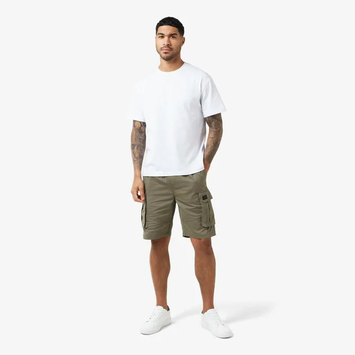 Closure London Long Fit Utlity Cargo Short Light Khaki Men Shorts