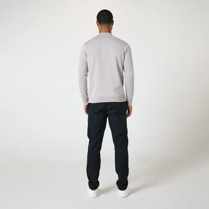 Closure London Long Sleeve Knitted Polo Sand Men Knitwear