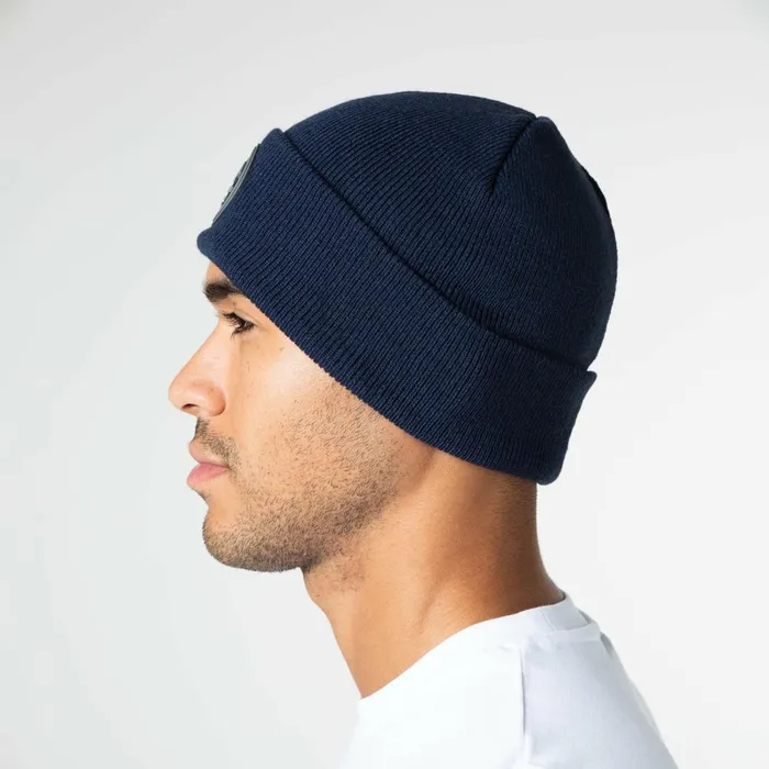 Closure London Outdoor Circle Badge Beanie Navy Men Headwear