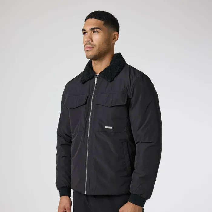 Closure London Padded Nylon Smart Jacket Black Men Coats and Jackets