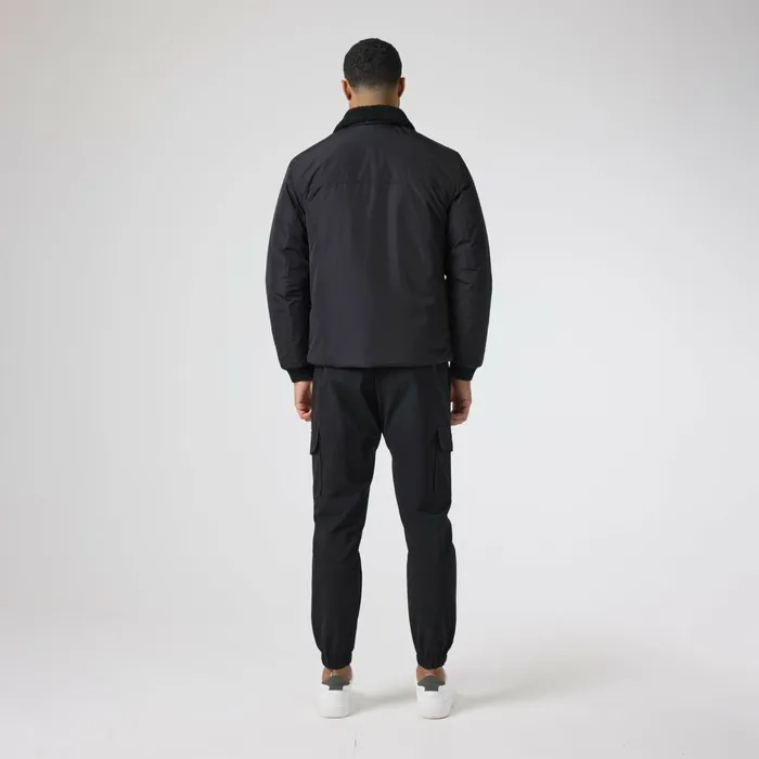 Closure London Padded Nylon Smart Jacket Black Men Coats and Jackets
