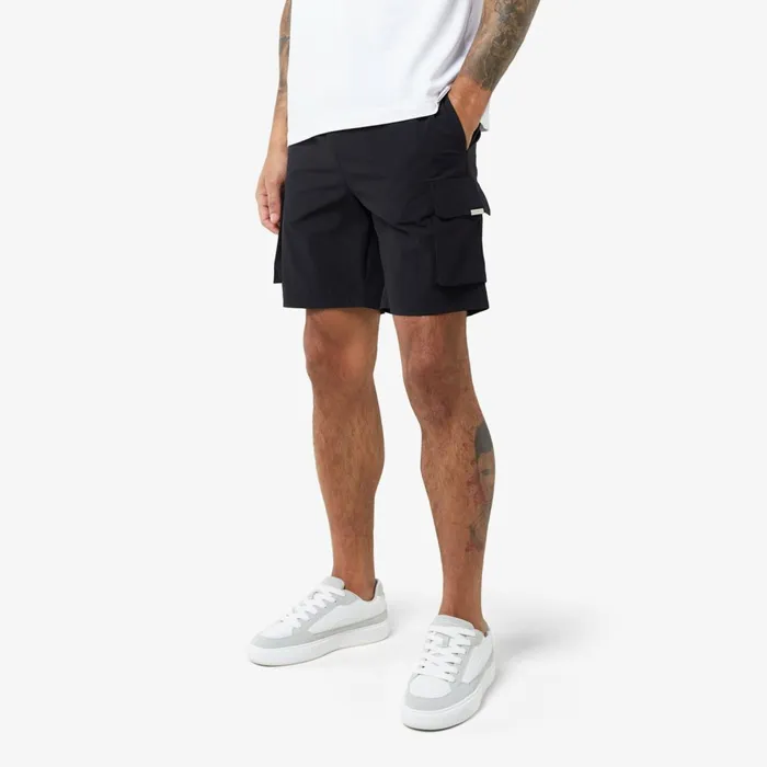Closure London Premium Tech Cargo Short Black Men Shorts