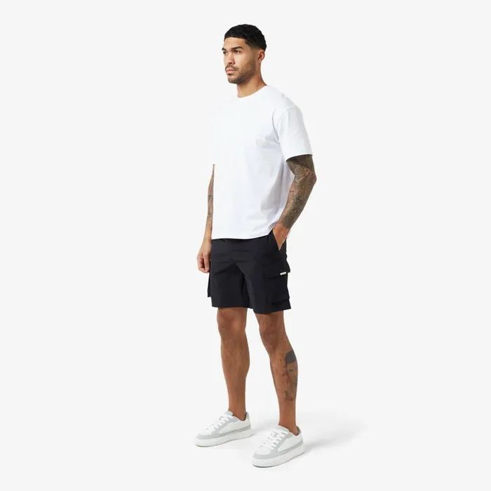 Closure London Premium Tech Cargo Short Black Men Shorts