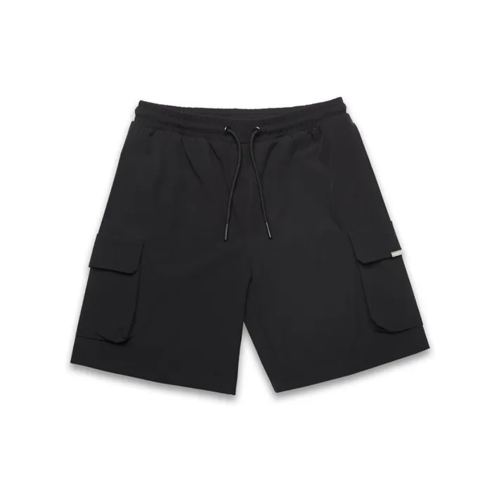 Closure London Premium Tech Cargo Short Black Men Shorts