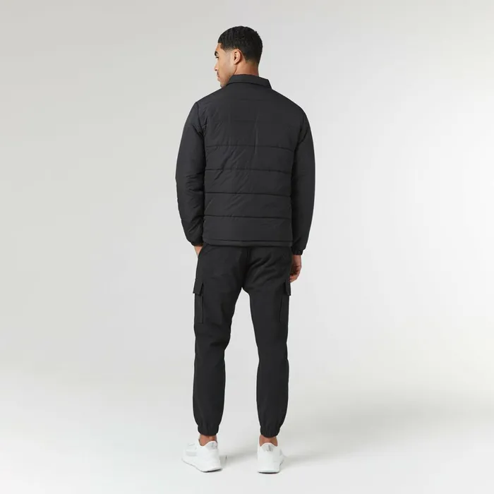 Closure London Quilted Overshirt Jacket Black Men Coats and Jackets