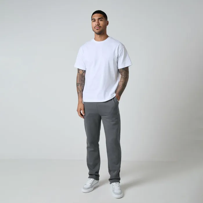 Closure London Relaxed Fit Open Hem Jogger Graphite Men Joggers
