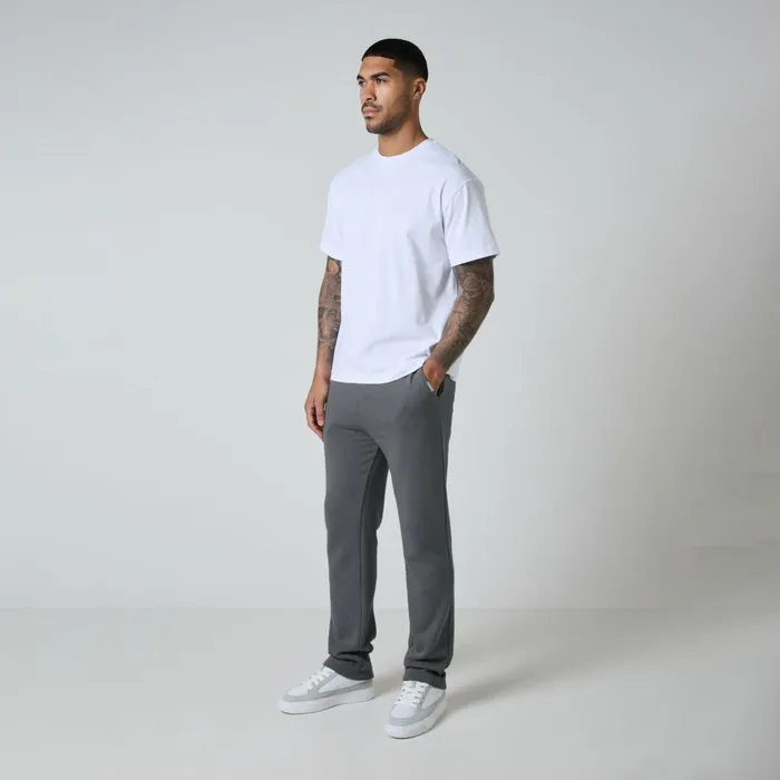 Closure London Relaxed Fit Open Hem Jogger Graphite Men Joggers