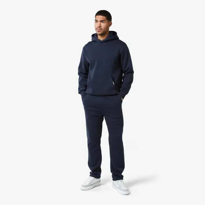 Closure London Relaxed Fit Open Hem Tracksuit Navy Men Tracksuits