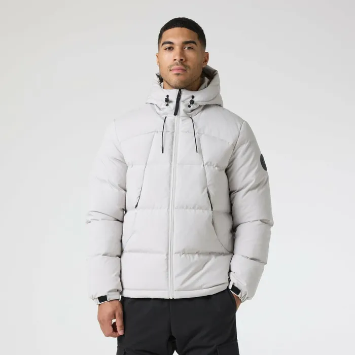 Closure London Ripstop Racer Puffer Jacket Stone Men Coats and Jackets