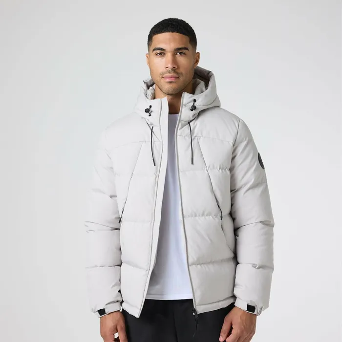 Closure London Ripstop Racer Puffer Jacket Stone Men Coats and Jackets