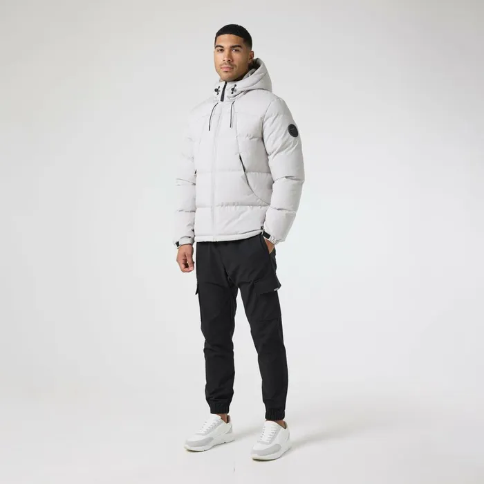 Closure London Ripstop Racer Puffer Jacket Stone Men Coats and Jackets