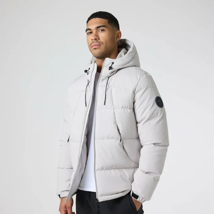 Closure London Ripstop Racer Puffer Jacket Stone Men Coats and Jackets