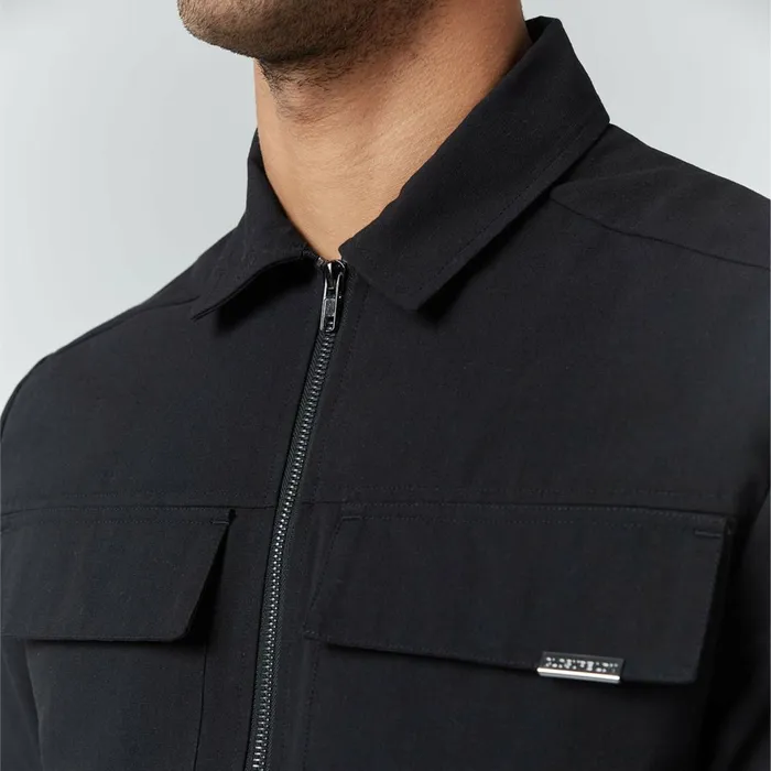 Closure London Smart Utility Open Hem Cargo Set Black Men Coats and Jackets