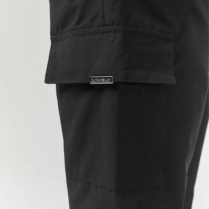 Closure London Smart Utility Open Hem Cargo Set Black Men Coats and Jackets