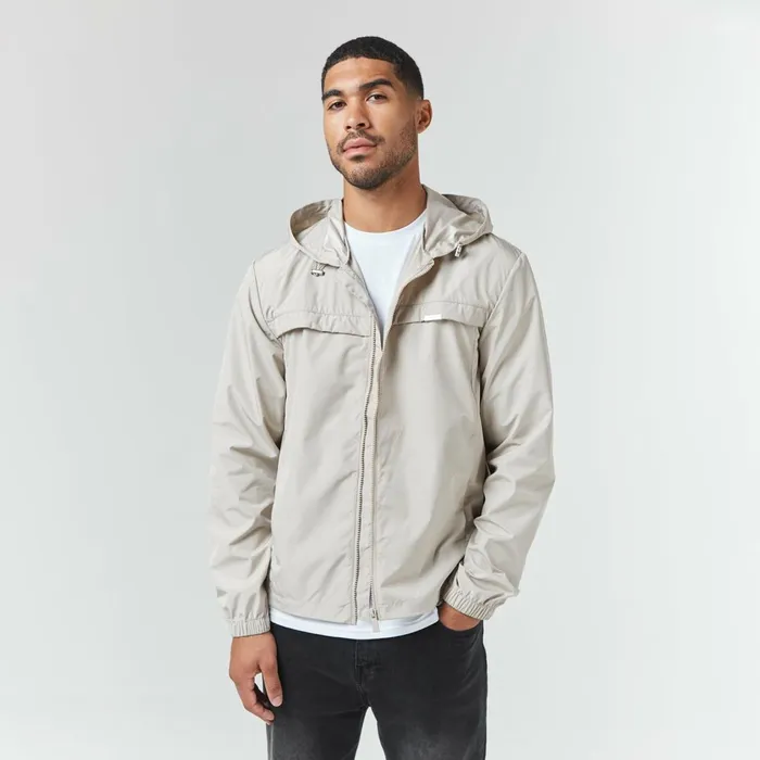 Closure London Smart Windbreaker Stone Men Coats and Jackets