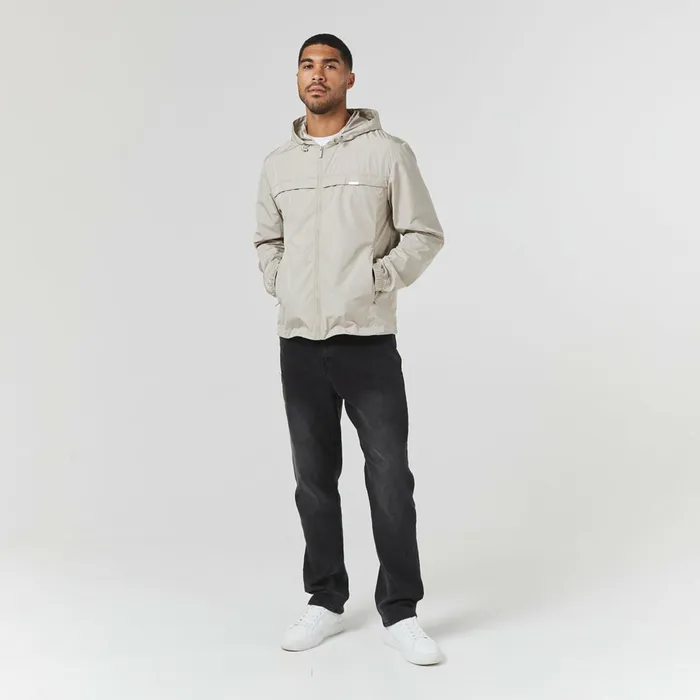 Closure London Smart Windbreaker Stone Men Coats and Jackets