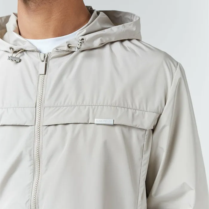 Closure London Smart Windbreaker Stone Men Coats and Jackets