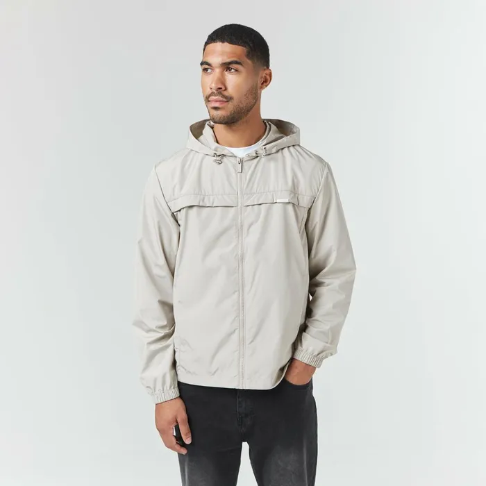 Closure London Smart Windbreaker Stone Men Coats and Jackets