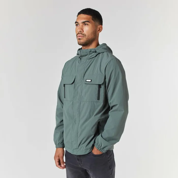 Closure London Tech Utility Jacket Sage Men Coats and Jackets