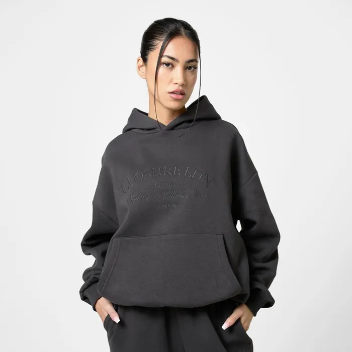 Closure London Tonal Arch Tracksuit Washed Black Women Sets