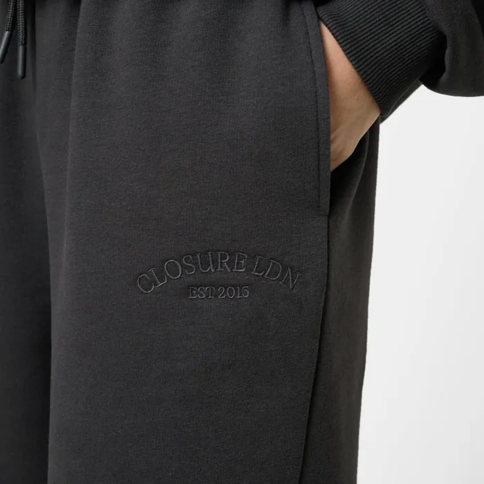 Closure London Tonal Arch Tracksuit Washed Black Women Sets