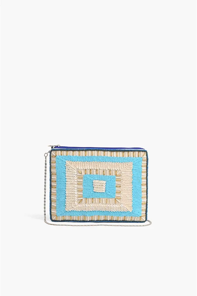Clutches Blue Angel Embellished Clutch America and Beyond Women