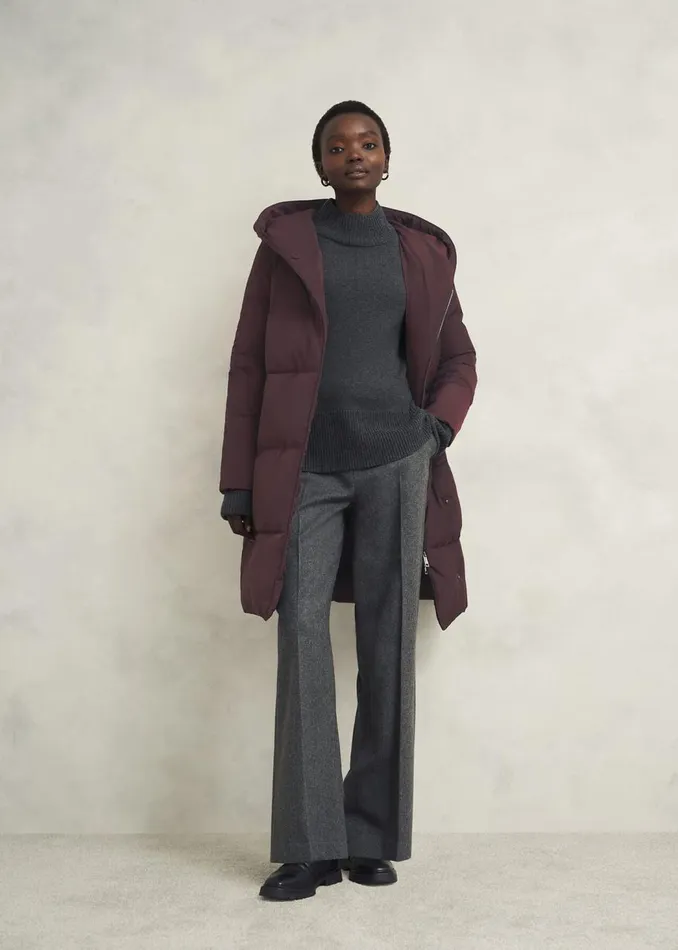 Coats and Jackets Women HOBBS Petite Darla Puffer Wine