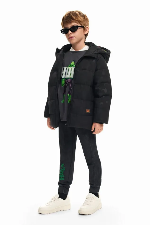 Coats And Jackets Kids Desigual Long Coat With Pockets Black